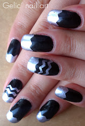 nail zig zag silver scissors bought polish pattern