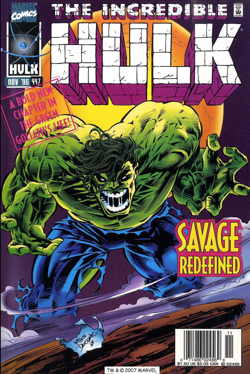 Read online The Incredible Hulk (1968) comic -  Issue #447 - 1