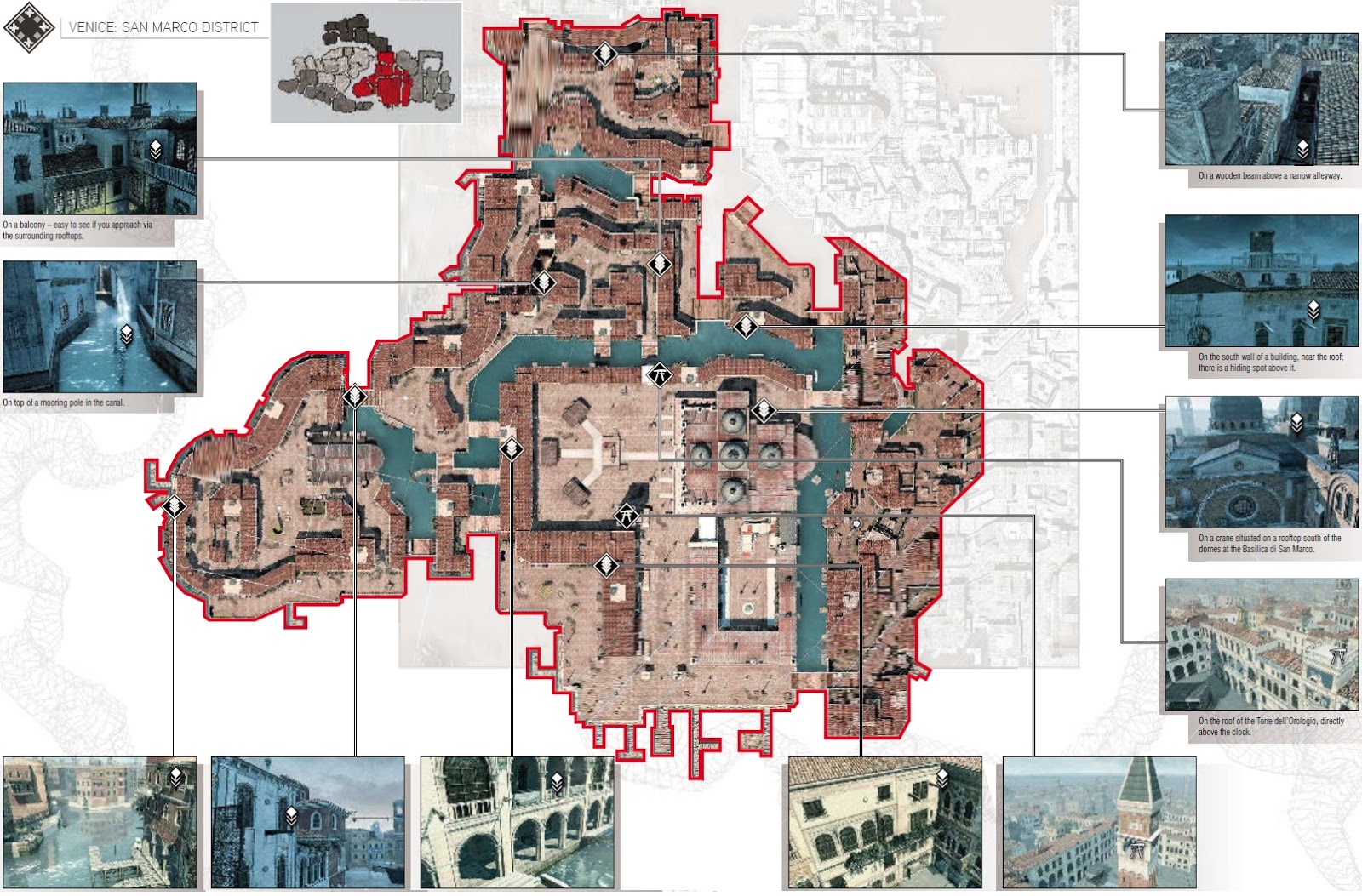 Mapas de Farmeo: Assassin's Creed 2: Plumas y Glifos