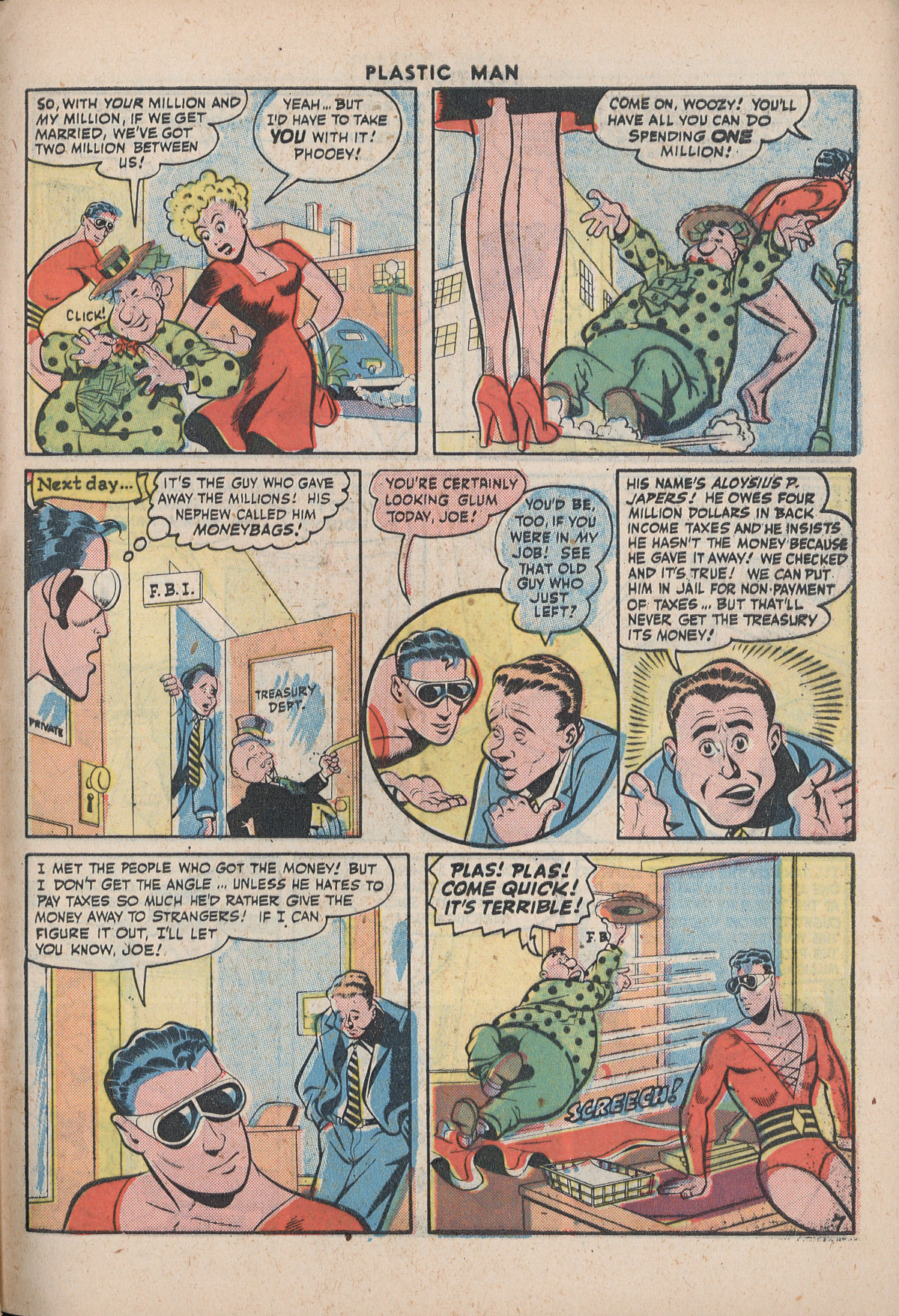 Read online Plastic Man (1943) comic -  Issue #5 - 43