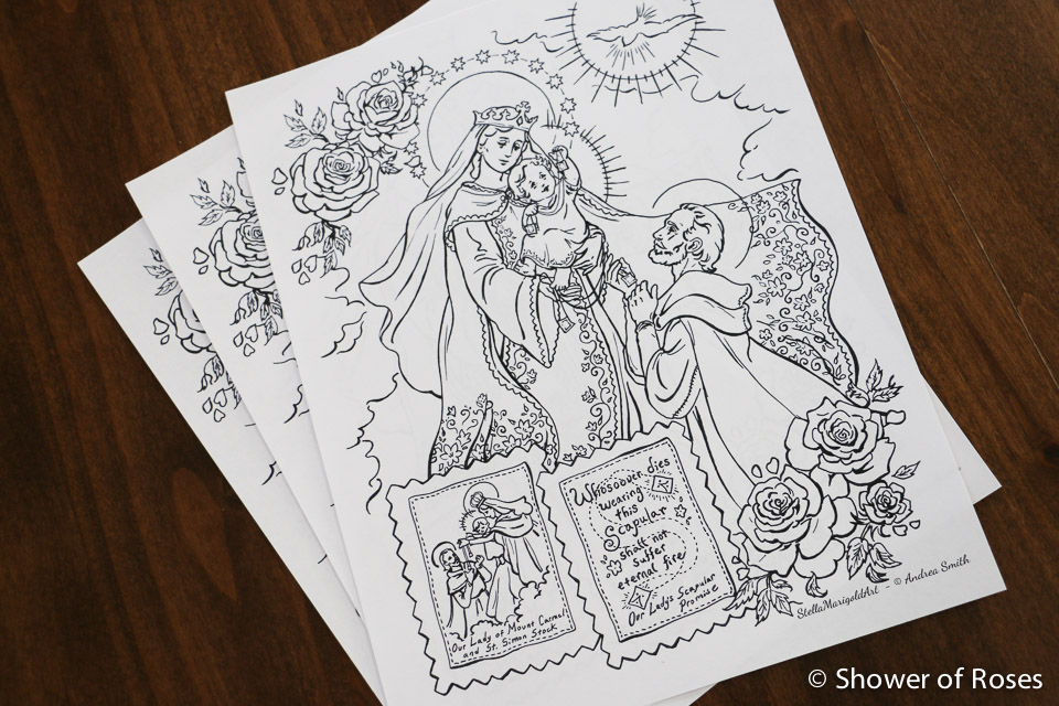 Shower Of Roses Feast Of Our Lady Of Mount Carmel