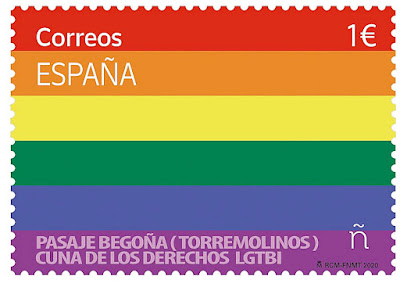 Filatelia - Día Internacional del Orgullo LGTBI -  Pasaje Begoña. Torremolinos 2020 - SelloFilatelia - Día Internacional del Orgullo LGTBI - Torremolinos 2020 - Sello