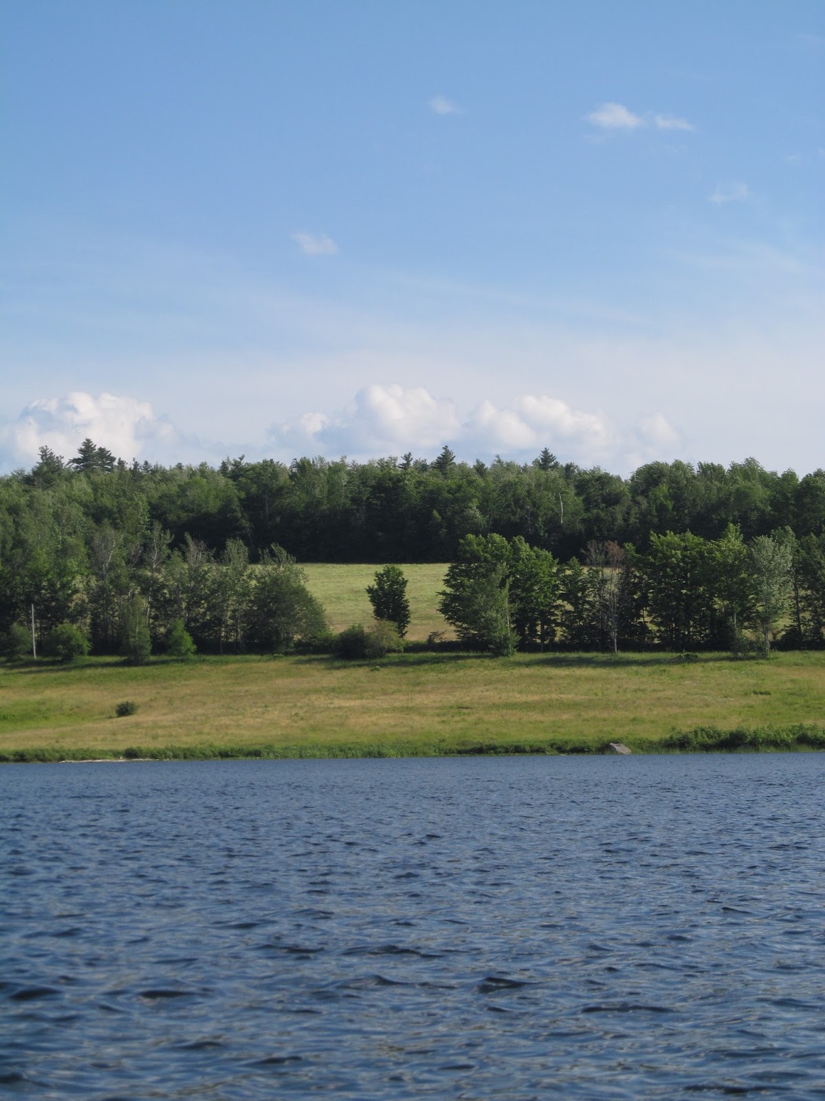 Recreational Kayaking in Maine Stump Pond, Lincoln Maine