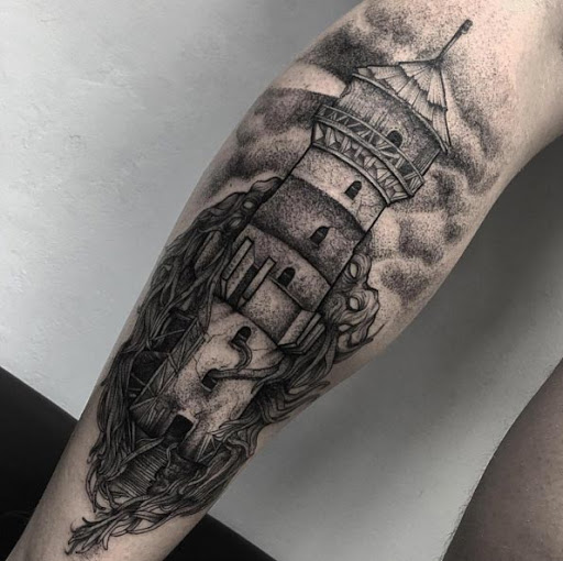 Este altamente detalhadas dotwork design