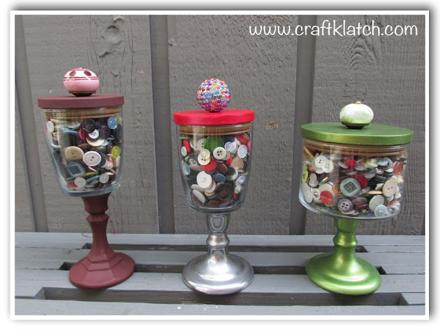 DIY Candle Jar Makeover! button, buttons, candle jars, candles, craft, craft ideas, crafting, crafts, diy, garbage, idea, ideas, makeover, organization, organize, recycle, recycling, recycling craft, redo,