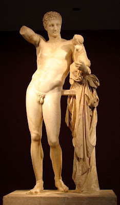 Escultura Hermes com Dionísio menino