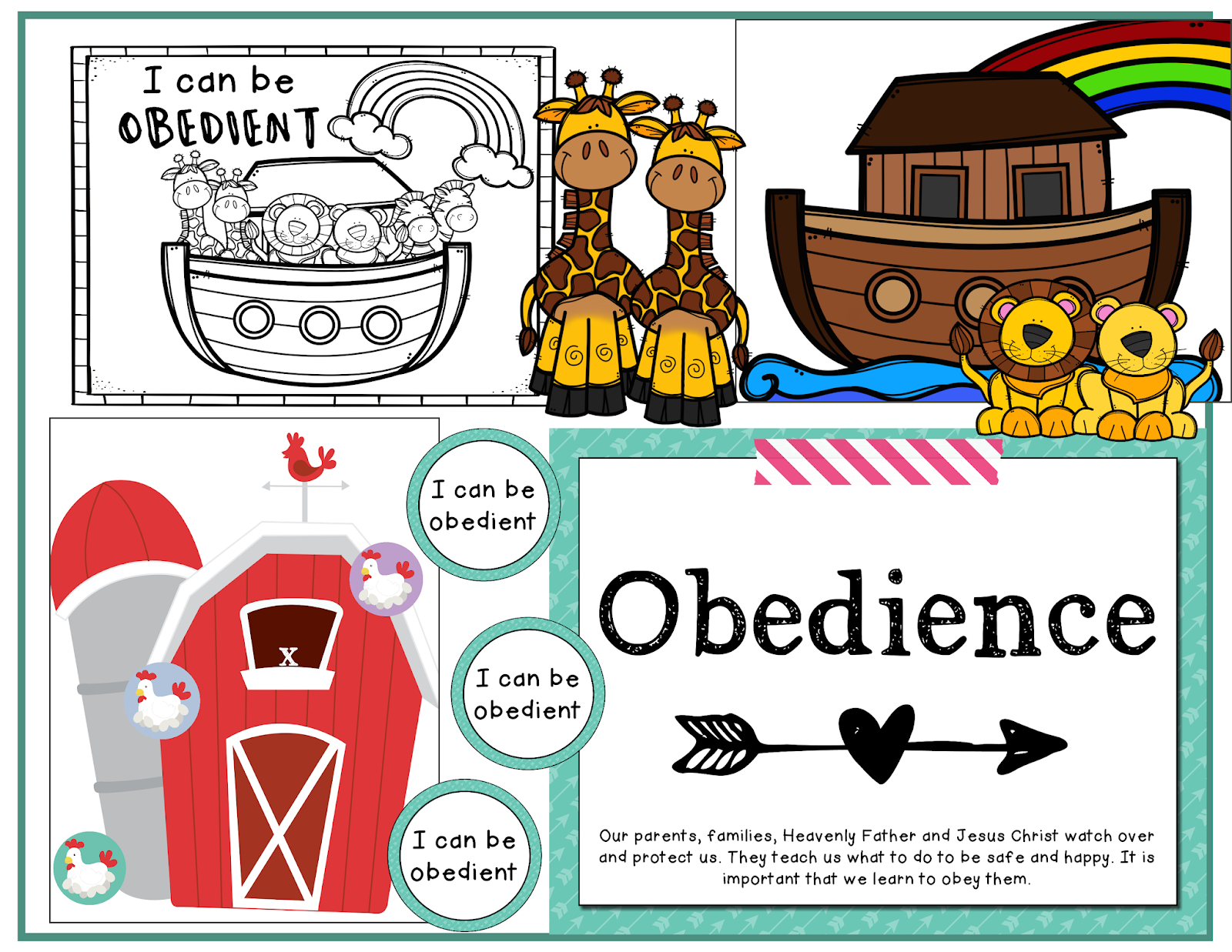 The Cozy Red Cottage I Can Be Obedient Lesson 30 Primary 2