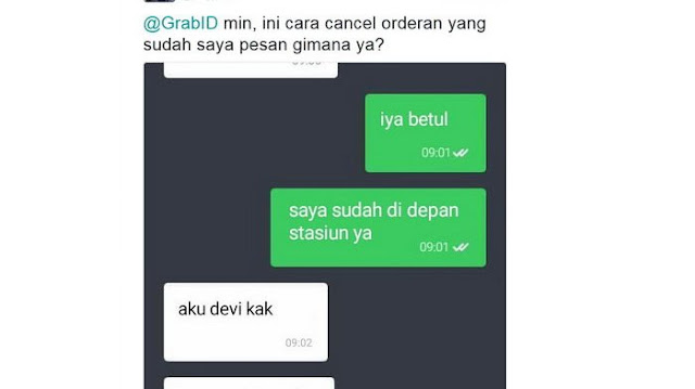 Duh..Driver Grab Batalkan Orderan Gara-gara Ini Duh..Driver Grab Batalkan Orderan Gara-gara Ini
