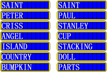 Redhead64's Obscure Puzzle Blog!: ANSWERS: Double Chain Reaction