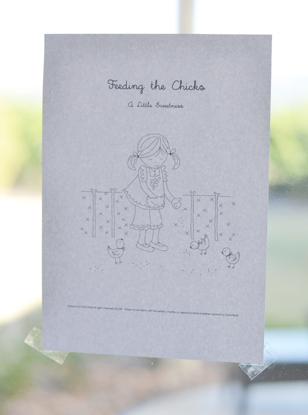 Down grapevine lane tutorial tracing an embroidery pattern