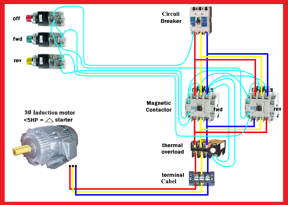 Motor Forward Reverse Wiring Diagram | Elec Eng World
