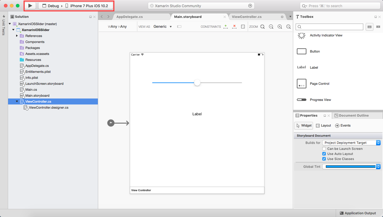 Xamarin Monkeys Create an Slider in Xamarin iOS