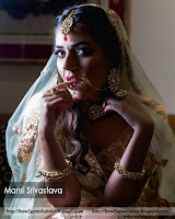 divya drishti serial actress mansi srivastava hot photo, mansi srivastava with full of makeup and designer jewelry.
