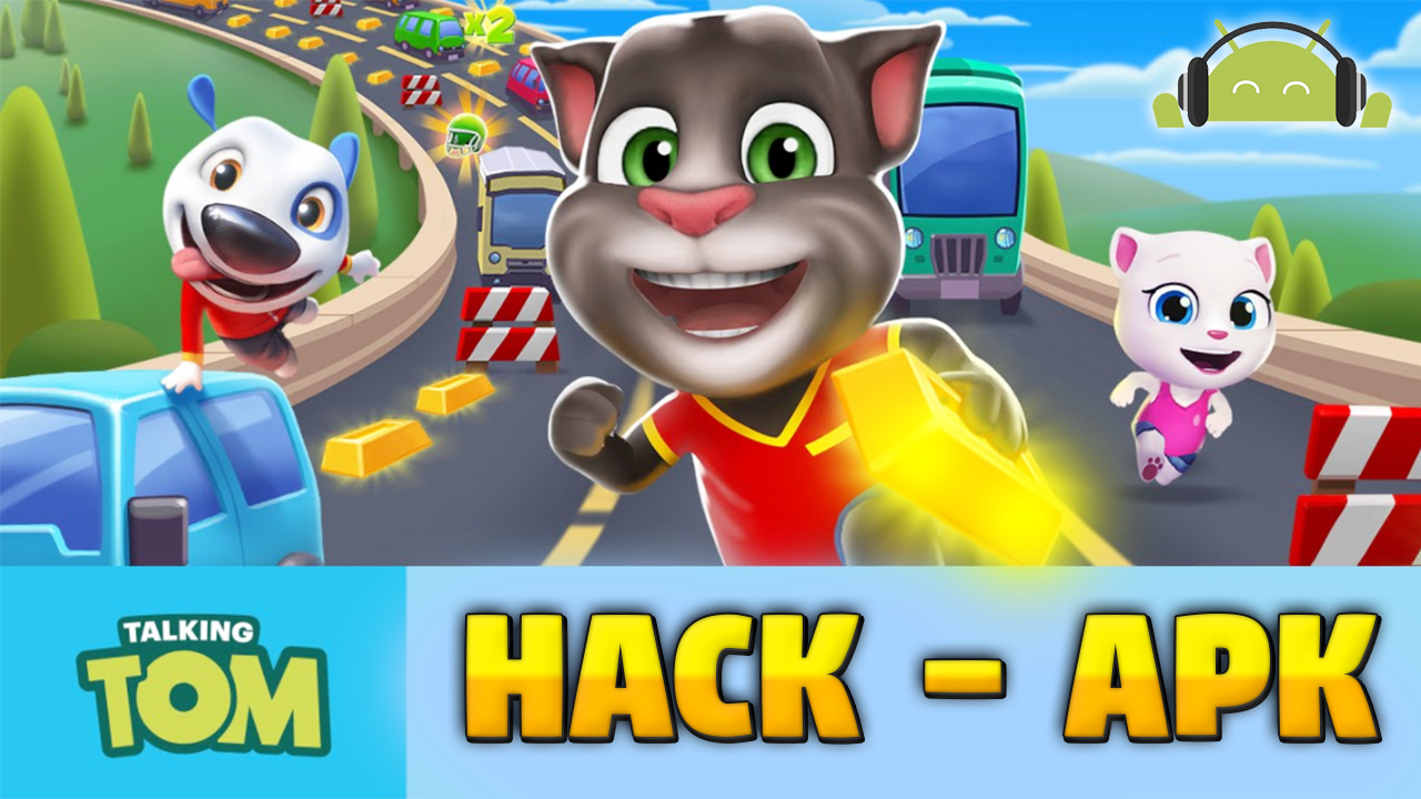 Hack Talking Tom Gold Run v2.0.1.1282 APK MOD Oro infinito ANDROGALA