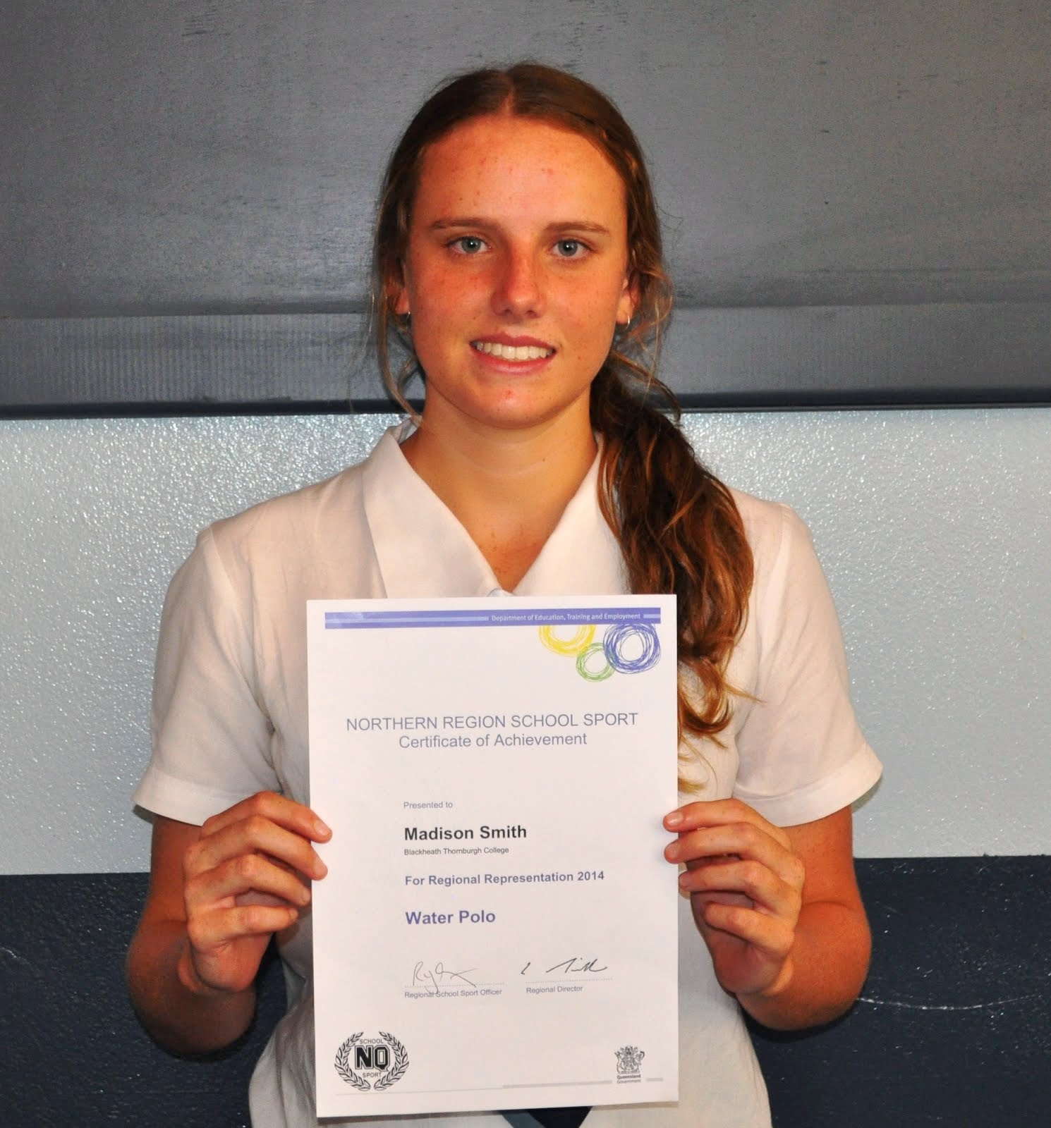 Madi Smith- North QLD Waterpolo Representative