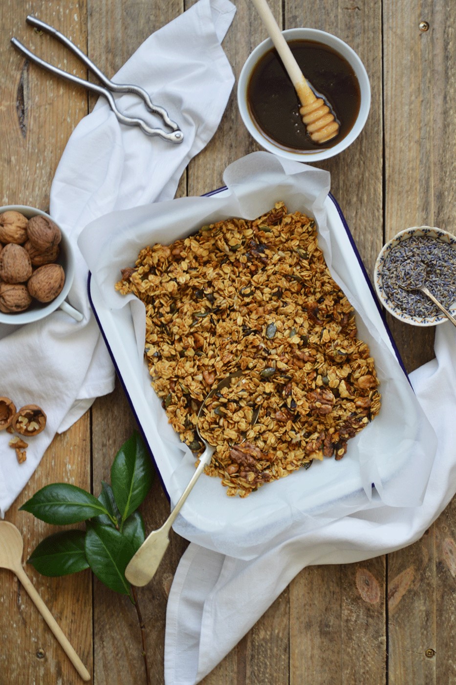 Lavender Honey Granola Andrajos Recipes, Food Styling and Photography