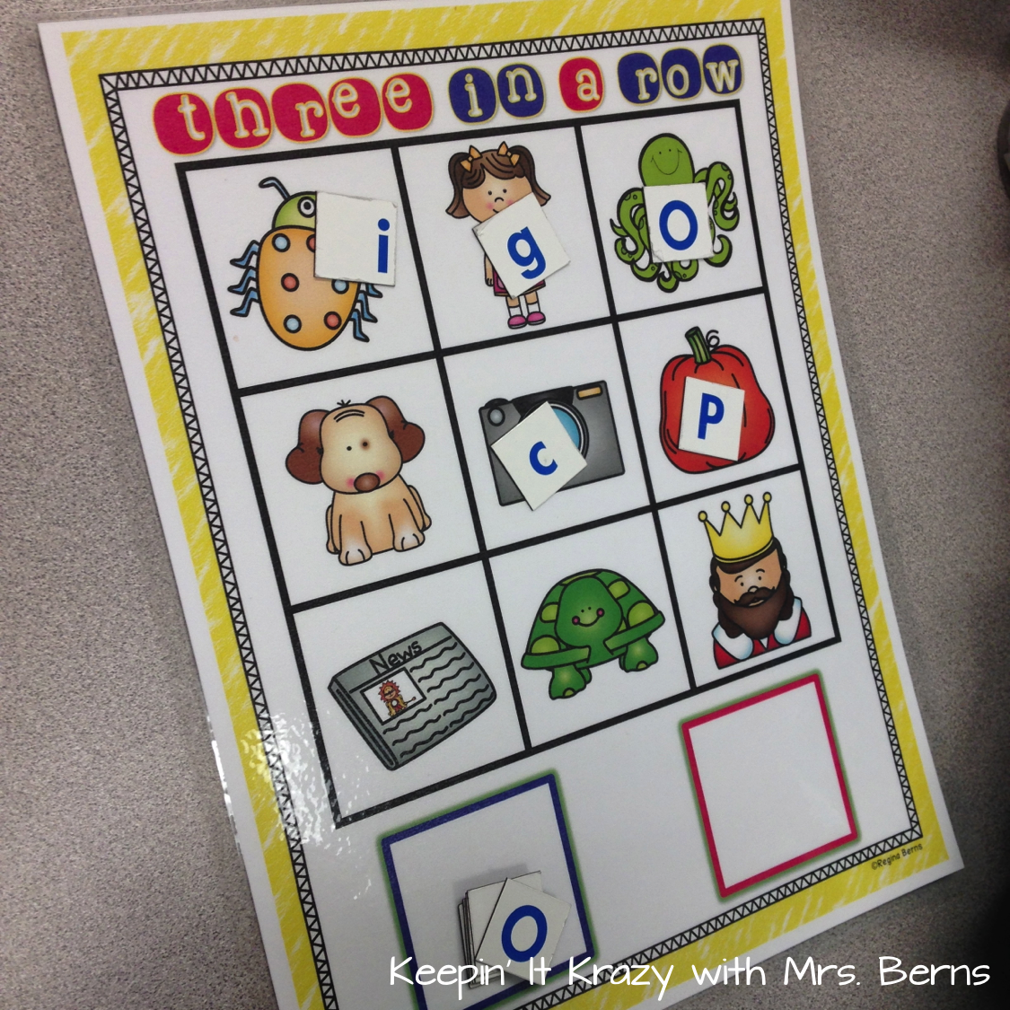 Worksheet Beginning Rhyming Words keepin it krazy literacy centers beginning sounds rhyming cvc another sound center we are working on is say clip they choose five cards at a time and the beginning