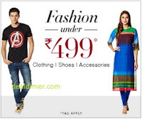 Clothing, Footwear & Accessories Under Rs. 499