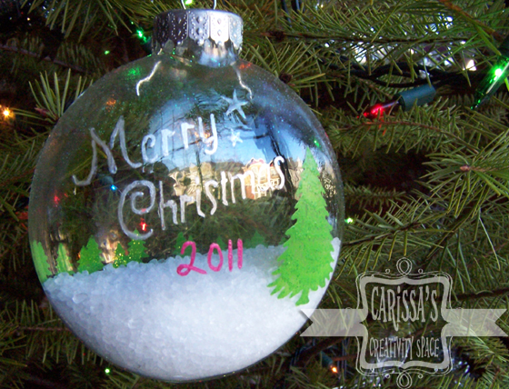 @creativecarissa #NUO2012 Snowy Forest Ornament @mvemother