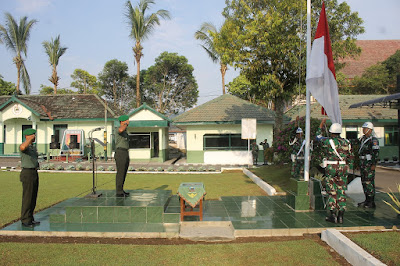 KODIM 0725/SRAGEN GELAR UPACARA BENDERA MINGGU PERTAMA BULAN APRIL 2018
