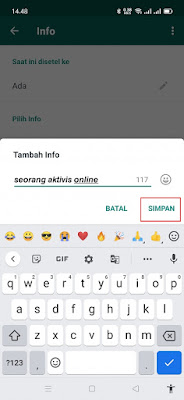 How to make a unique font on Whatsapp info 7