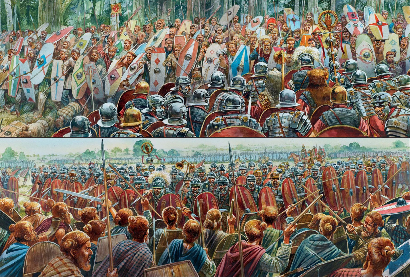 imágeneshistóricas.blogspot.es: Roman Soldier versus Germanic Warrior