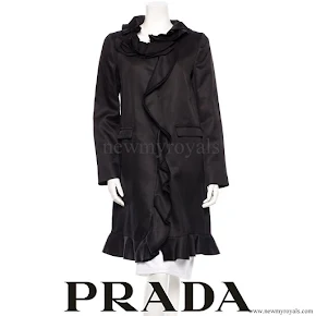 Princess Mette Marit wore Prada Ruffle Wool Coat