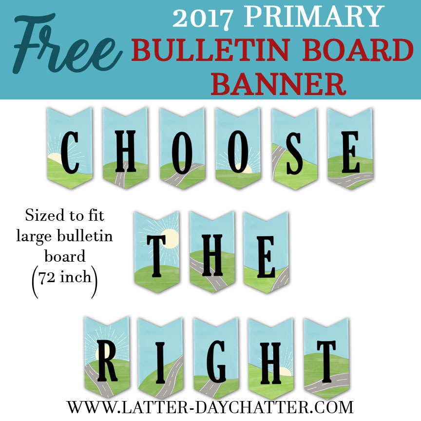 Latterday Chatter 2017 Large Bulletin Board Banner