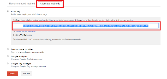 verifikasi meta tag google webmaster