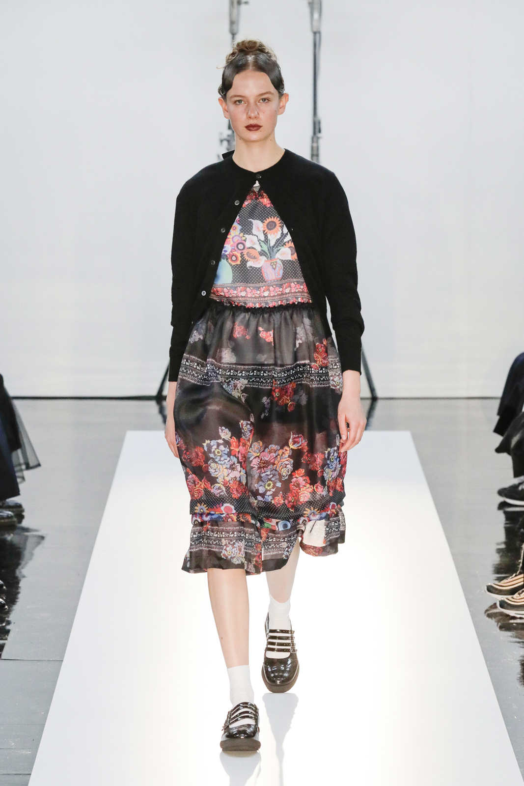 tricot COMME des GARCONS◇TH-A006/スカート/M/ポリエステル/BLK