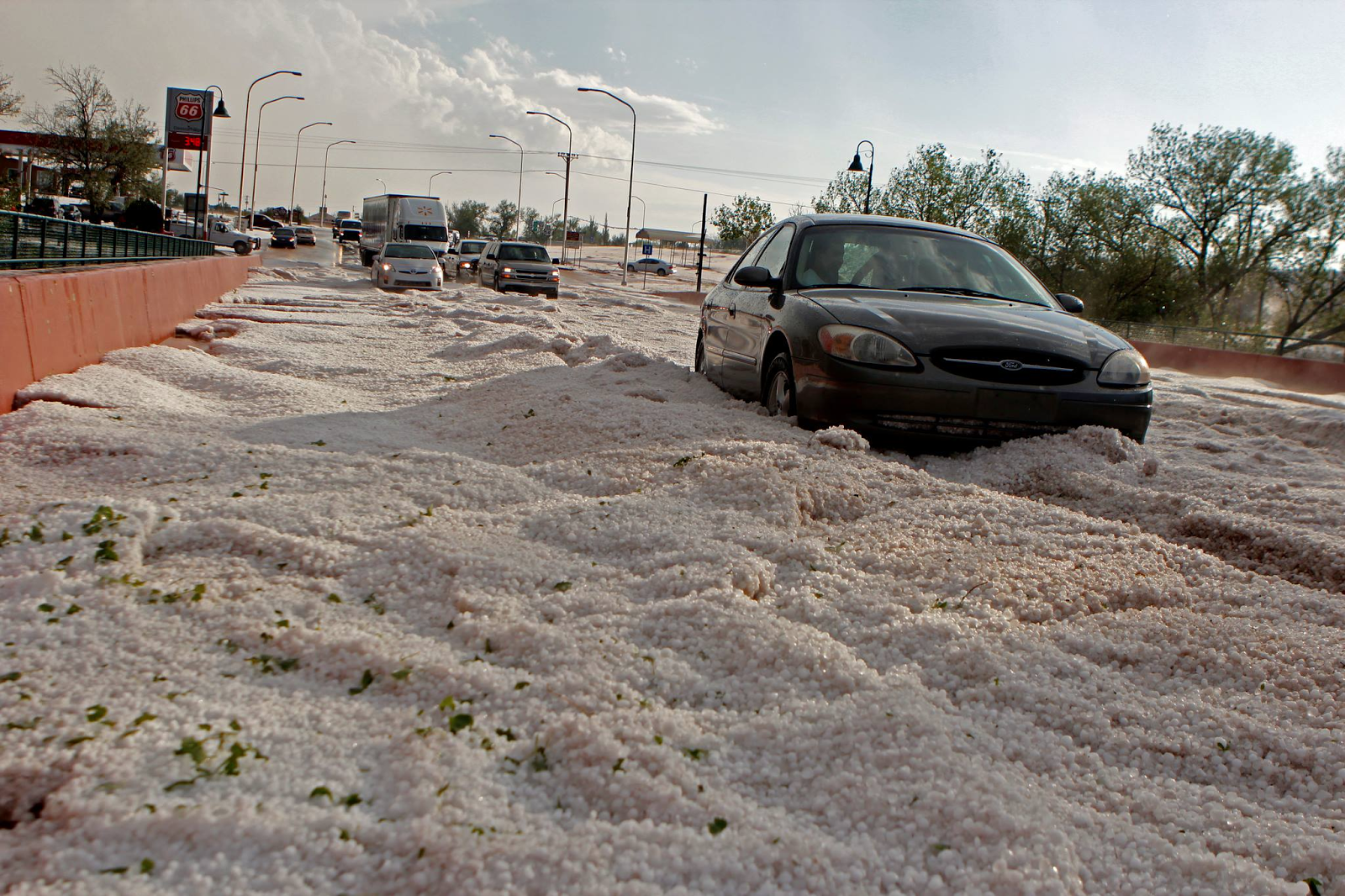 Two Feet Of Hail In Santa Rosa, New Mexico Wednesday!