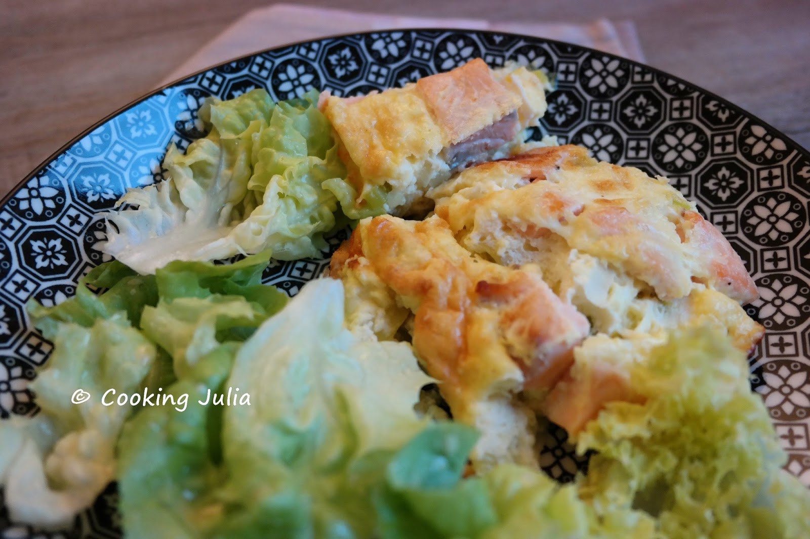 Cooking Julia Clafoutis Au Saumon Et Poireaux