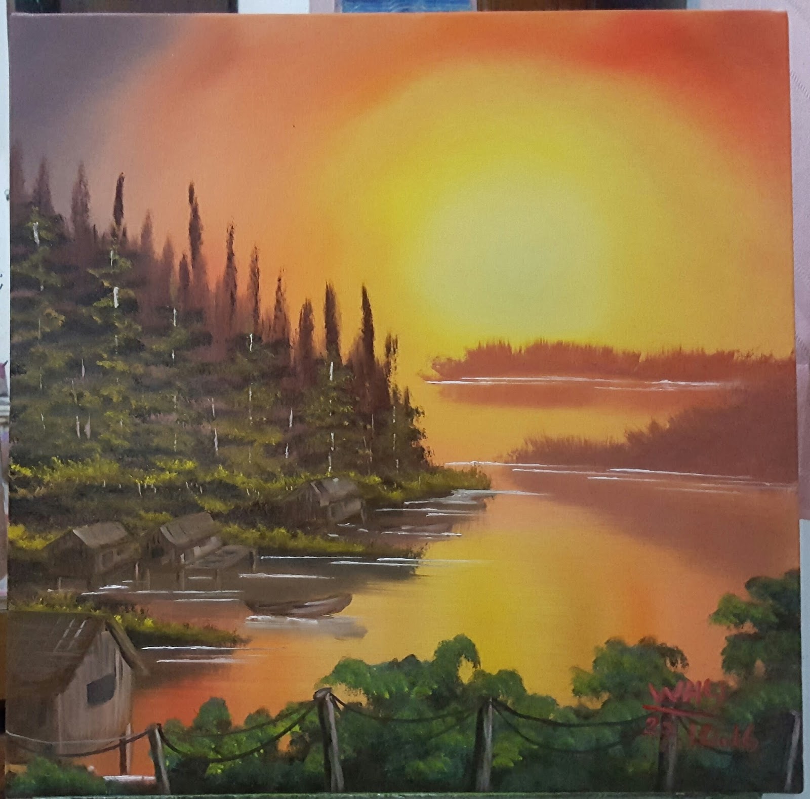 Galeri Lukisanku My Painting Gallery Fisherman's Paradise (original