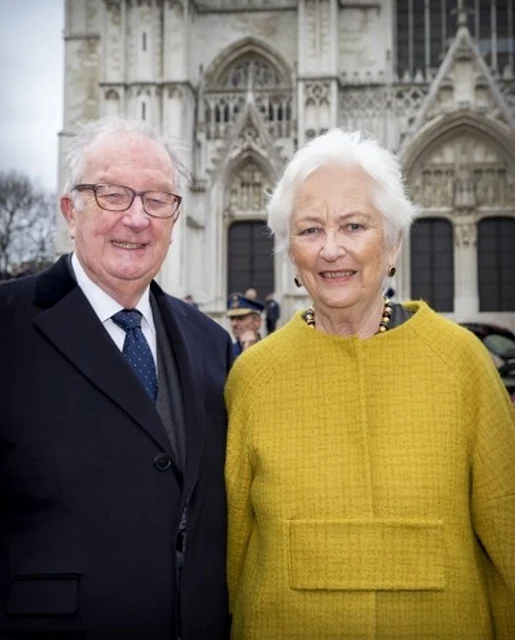 King Albert and Queen Paola, Princess Astrid and Prince Lorenz of Belgium attend the Te Deum Mass on King’s Day