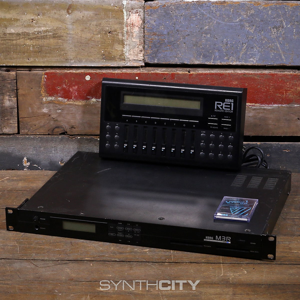 MATRIXSYNTH: Korg M3-R w/ RE-1 Remote Editor & Voice Cyrstal Card