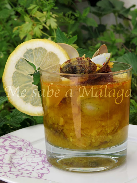 receta caldillo almejas Málaga