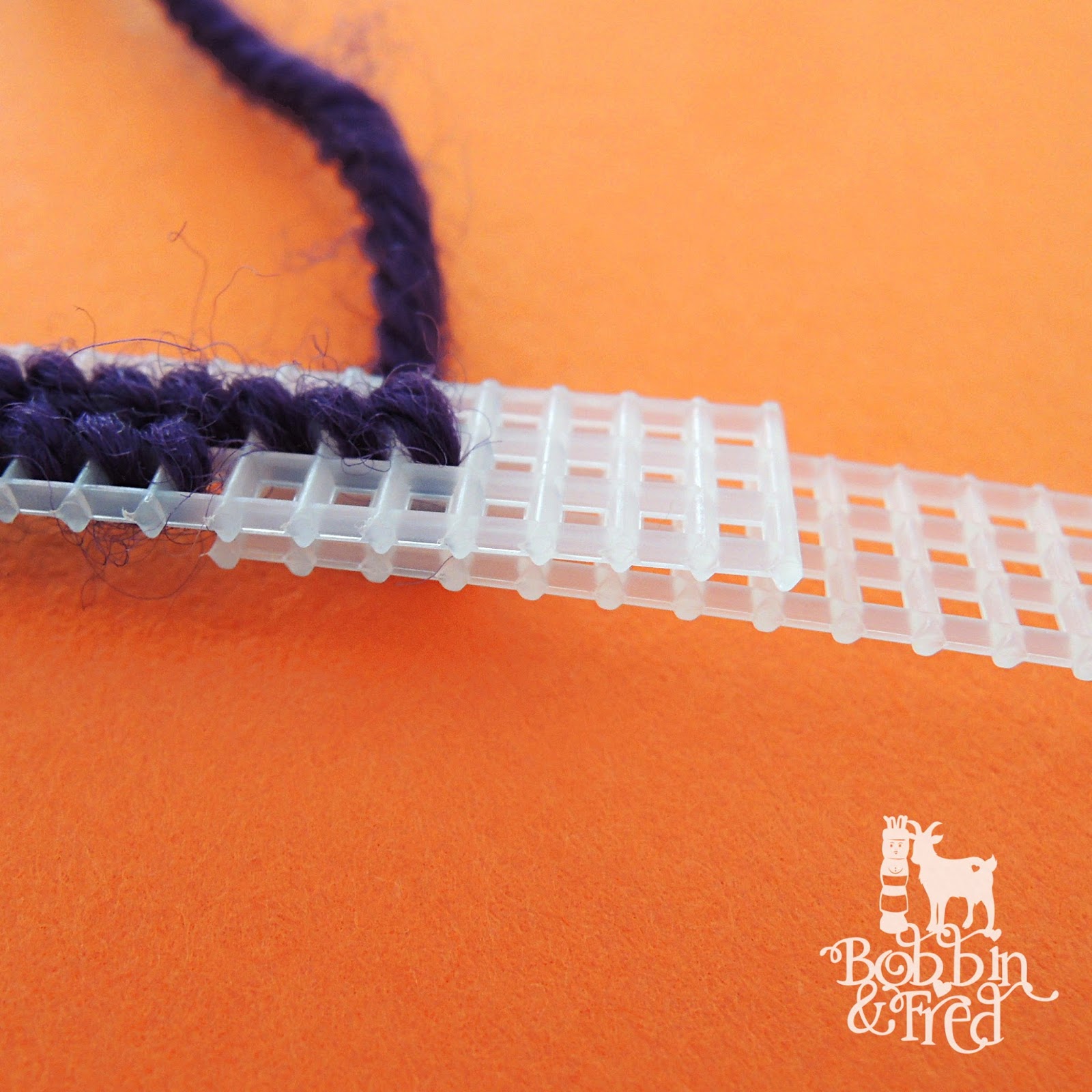 Flapping About Plastic Canvas Book Sleeve WiP Sewing with Bobbin and