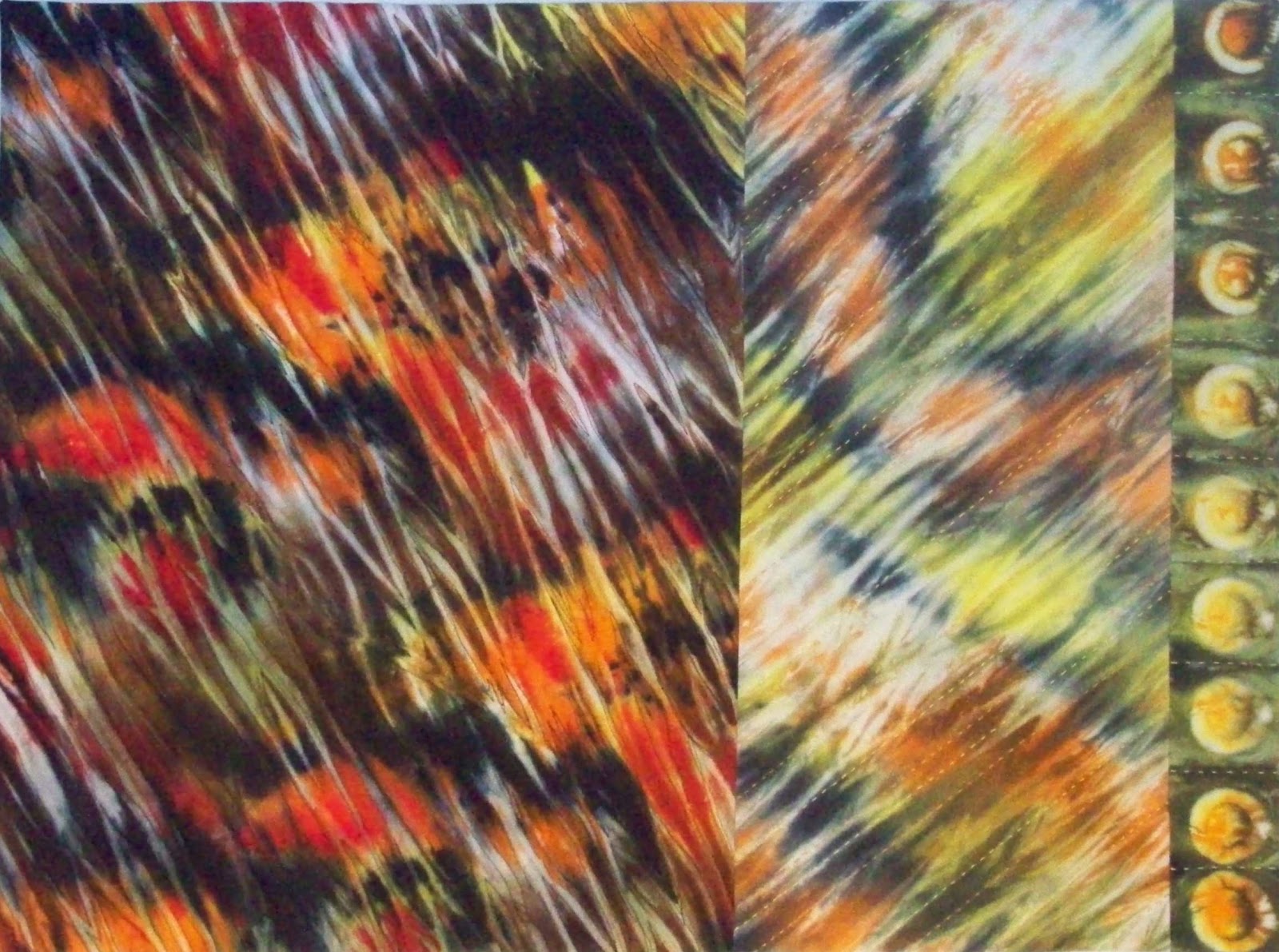 Jeanne Aird's Art Fabric and Quilts Using itajime fabric in quilts