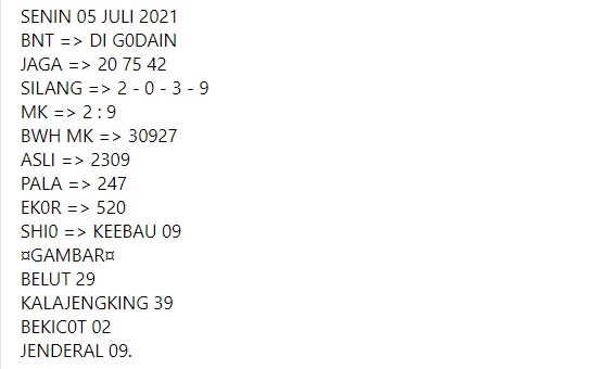 Syair Singapura Senin 5 Juli 2021 Royal Syair Syair Singapura Senin 5 Juli 2021 Royal Syair