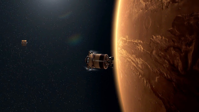 Journey to Space image - leaving Mars