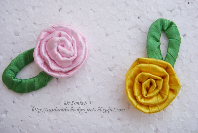 How to Make a Ribbon Rose  Craft Techniques 
