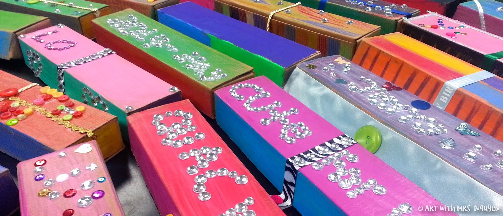 How To Make A Chalk Box For Classroom / Diy Chalk Box / Origami Storage Box  / Exynos Art 