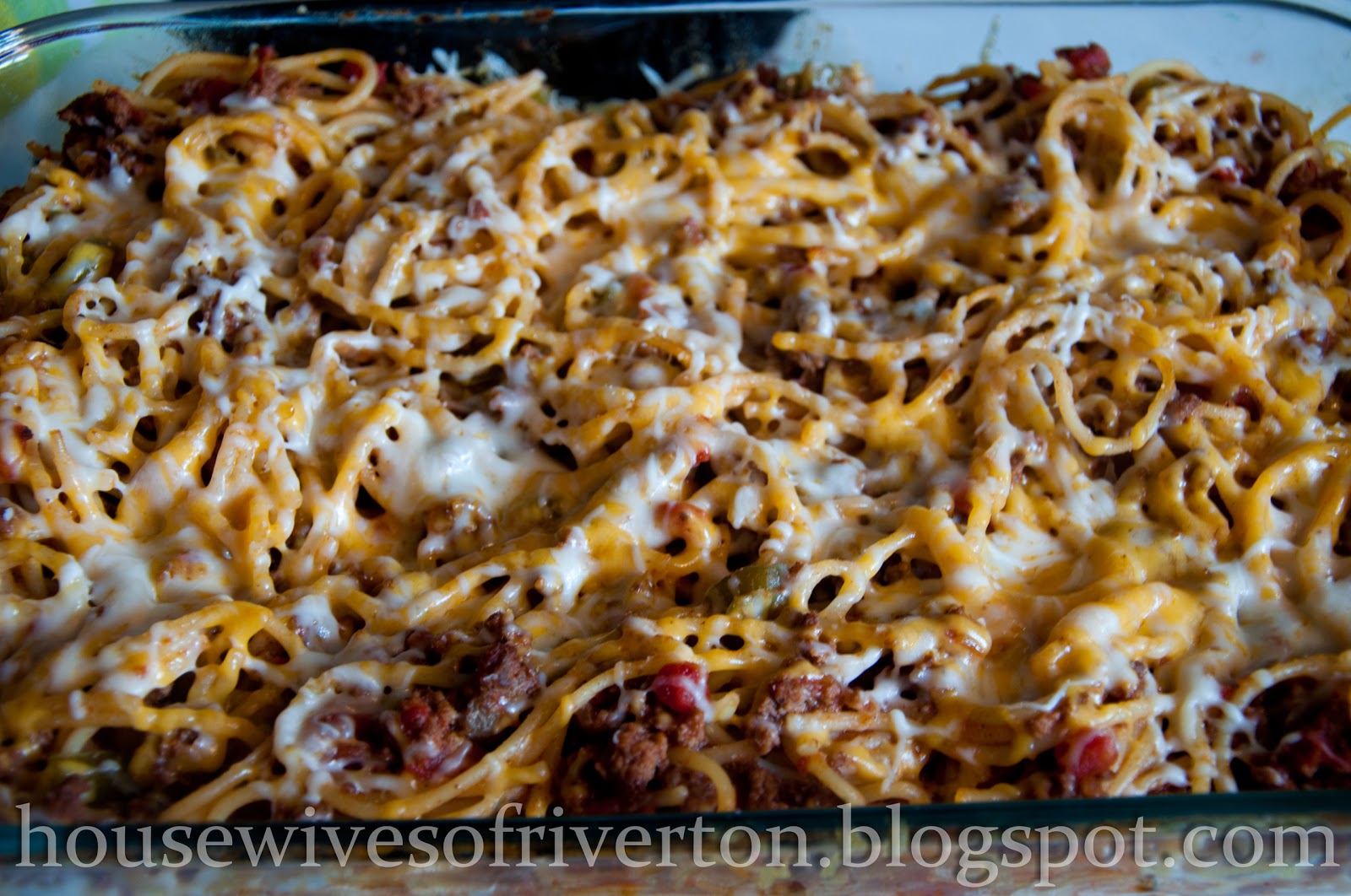 Confetti Spaghetti, Baked Spaghetti Creative Housewives
