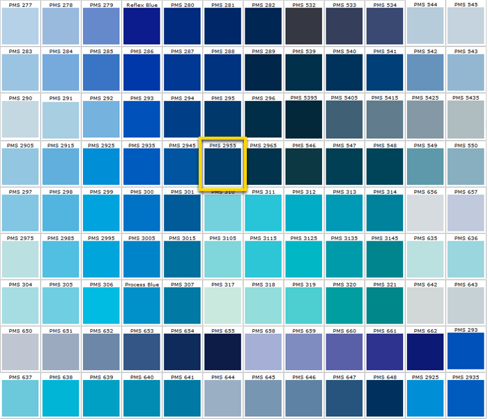 love all the colors of blue Blue shades colors, Blue