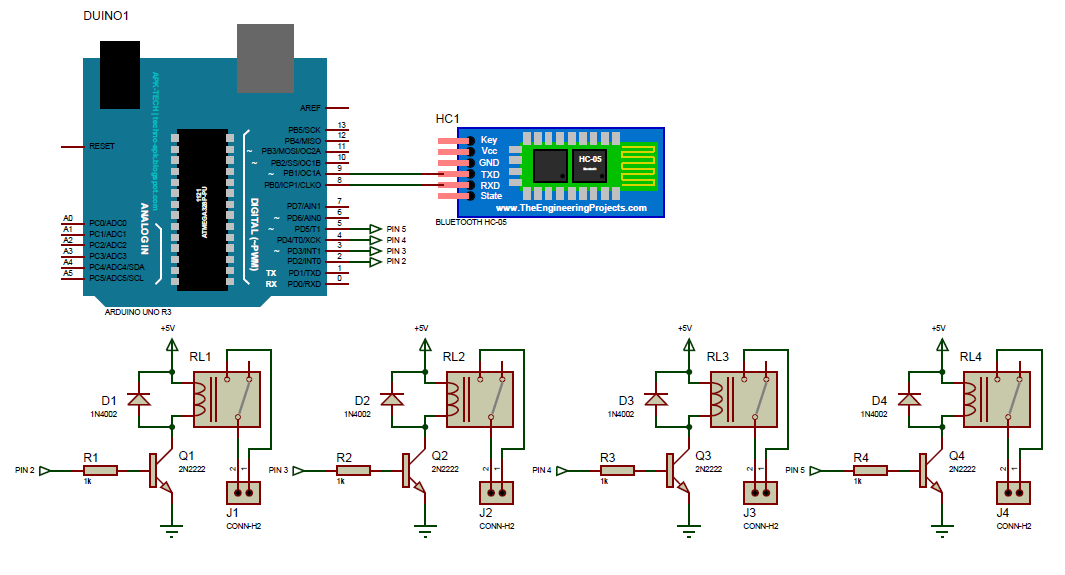 Arduino - Bluetooth HC-05 Module Wiring