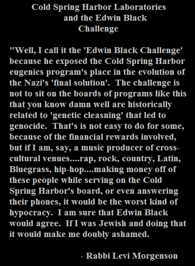 EDWIN BLACK CHALLENGE