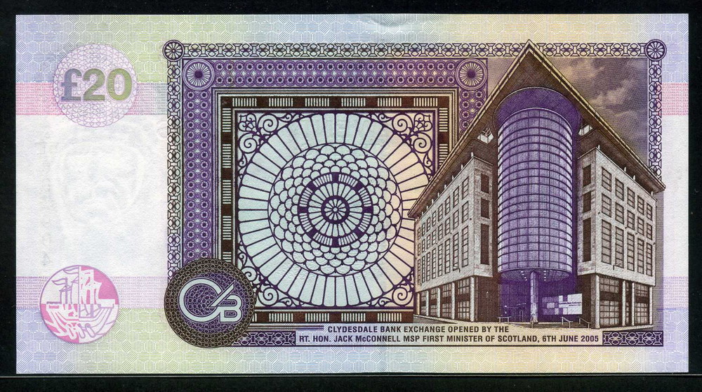 Clydesdale Bank 20 Pounds Sterling 2005 Robert The Bruce Commemorative clydesdale-bank-20-pounds-sterling-2005-robert-the-bruce-commemorative