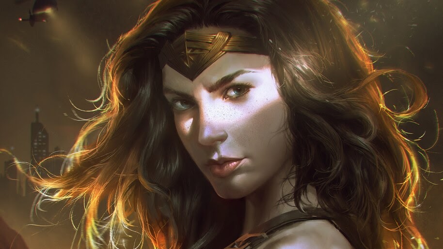Wonder Woman, DC, Art, Superhero, 4K, #6.1338