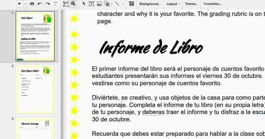 how to write spanish accents on google docs