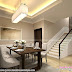 Classic style interior design for living room, stair area and dining